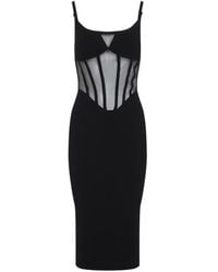 Elisabetta Franchi - Knit Bustier Dress - Lyst