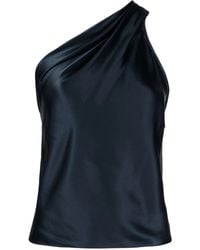 Michelle Mason - Haut Asymétrique En Soie À Dos Nu - Lyst
