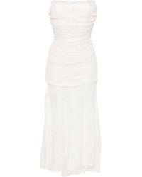 The Mannei - Tromso Sequined Ruched Midi Dress - Lyst