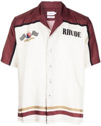 rhude silk shirt