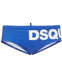 DSquared² - Logo-Print Swim Trunks - Lyst