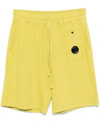 C.P. Company - Lens-Detail Fleece Cargo Shorts - Lyst
