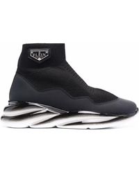 Sneakers voor Hoge sneakers Dames Schoenen voor voor Sneakers voor Hoge  sneakers Philipp Plein Chunky Soksneakers in het Naturel allware.com.br