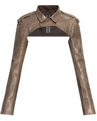 Rick Owens - Chaqueta Biker Con Cremallera En Los Puños - Lyst