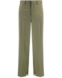 Gucci - Gabardine Wool Trousers - Lyst