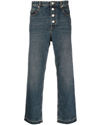 Isabel Marant - Halbhohe Jelden Straight-Leg-Jeans - Lyst