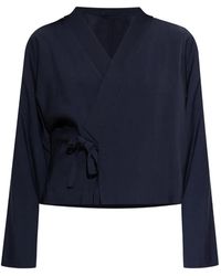 KENZO - Jacke Mit Bindegürtel - Lyst