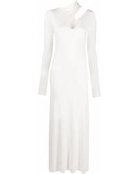 MANURI - Cut-Out Detail Long-Sleeve Dress - Lyst