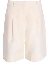 BOSS - Pleated Tailored Shorts - Lyst