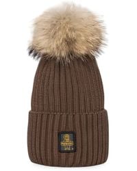 Refrigiwear - Pom-Pom Ribbed Beanie Hat - Lyst