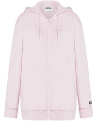 Moschino - Goose-Embroidered Zip-Up Hoodie - Lyst