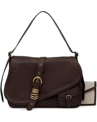 Miss Sixty - Buckle-Detail Leather Shoulder Bag - Lyst