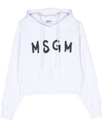 MSGM - Sudadera con capucha y logo - Lyst