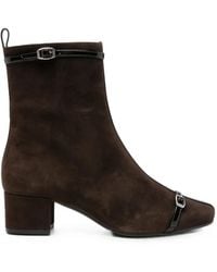 CAREL PARIS - Buckle-Detail Ankle Boots - Lyst
