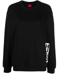 HUGO - Sweater Met Logoprint - Lyst