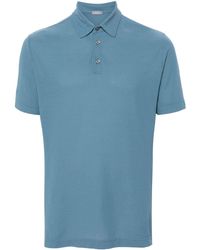 Zanone - Fine-knit Cotton Polo Shirt - Lyst