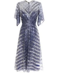 Gemy Maalouf - Beaded Sequinned Mini Dress - Lyst
