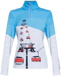 Bogner - Beline Graphic-Print Long-Sleeve Top - Lyst