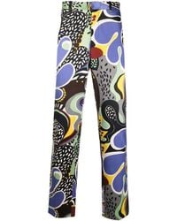Moschino - Graphic-Print Tailored Trousers - Lyst