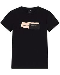 ARMANI EXCHANGE - Logo-Print Cotton T-Shirt - Lyst