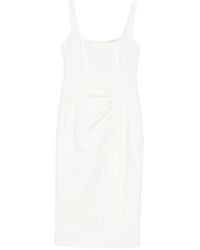 Blumarine - Gathered-Detail Mini Dress - Lyst