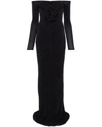 Nissa - Vestido de fiesta con aplique floral - Lyst