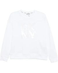 DKNY - Sudadera Con Apliques De Lentejuelas - Lyst