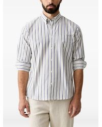 Benetton - Vertical-Stripe Button-Down Shirt - Lyst