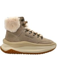 Moon Boot - Baskets Mi-Montantes Moon247 City En Peau Lainée - Lyst
