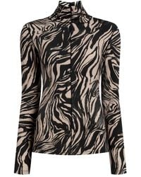 Proenza Schouler - Audrey Marble-Print Top - Lyst