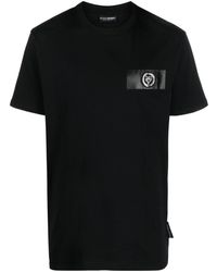 Philipp Plein - Ss Logo-patch Cotton T-shirt - Lyst