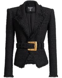 Balmain - Tweed Jack - Lyst