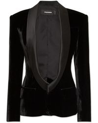 DSquared² - Blazer Met Sjaalkraag En Enkele Rij Knopen - Lyst