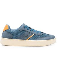 Bugatti - Mesh-Panelled Lace-Up Sneakers - Lyst