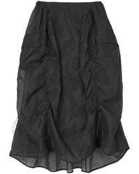 Cecilie Bahnsen - Fuana Papillon-Matelassé Full Midi Skirt - Lyst