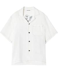 Lanvin - Overhemd Met Borstzak En Grafische Print - Lyst