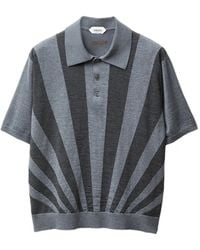 Versace - Polo En Maille Intarsia - Lyst