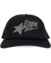 A Bathing Ape - Star-Embellishment Baseball Cap - Lyst