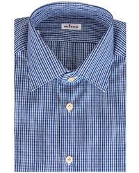 Kiton - Check-Print Classic-Collar Shirt - Lyst