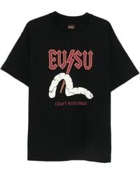 Evisu - Logo-Print T-Shirt - Lyst