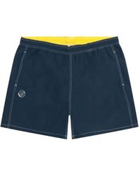 Aape By A Bathing Ape - Logo-Print Contrast-Stitch Shorts - Lyst