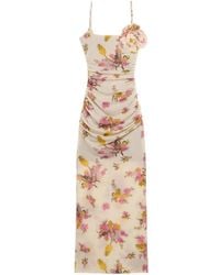 Blumarine - Floral Flower Dress - Lyst