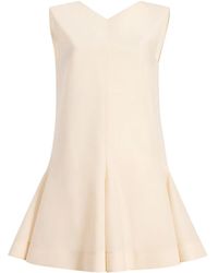 KHAITE - Mel V-Neck Sleeveless Mini Dress - Lyst