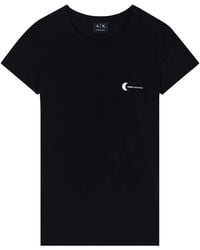 ARMANI EXCHANGE - Logo-Print Slim-Fit T-Shirt - Lyst