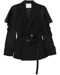 Sacai - Chalk Stripe Jacket - Lyst