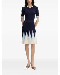 Silvian Heach - Allandi Chevron-Pattern Ribbed-Knit Mini Dress - Lyst