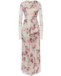 Philosophy Di Lorenzo Serafini - Vestido largo con estampado floral - Lyst