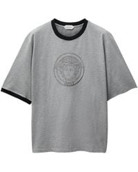 Versace - Printed-Logo Cotton Jersey T-Shirt - Lyst