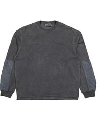 Stone Island - Compass-Logo Panelled Sweatshirt - Lyst