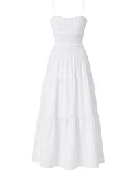 MICHAEL Michael Kors - Abito Lungo Con Balze - Lyst